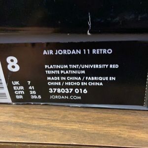 Nike air Jordan retro 11 number 45